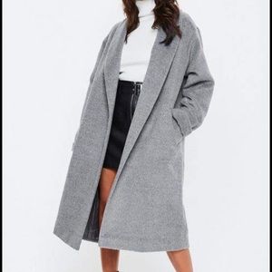 Gray tweed coat